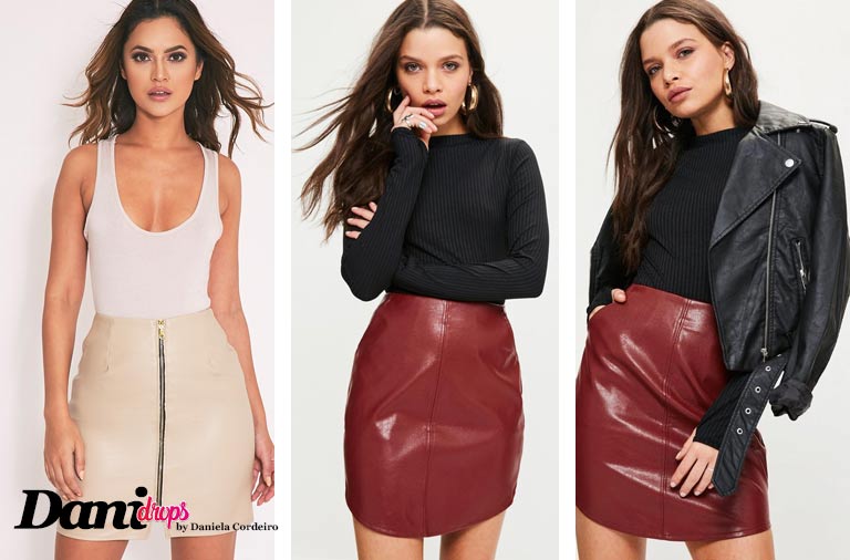 Fake Leather Skirts