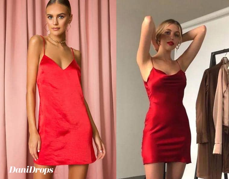 robe dos nu rouge