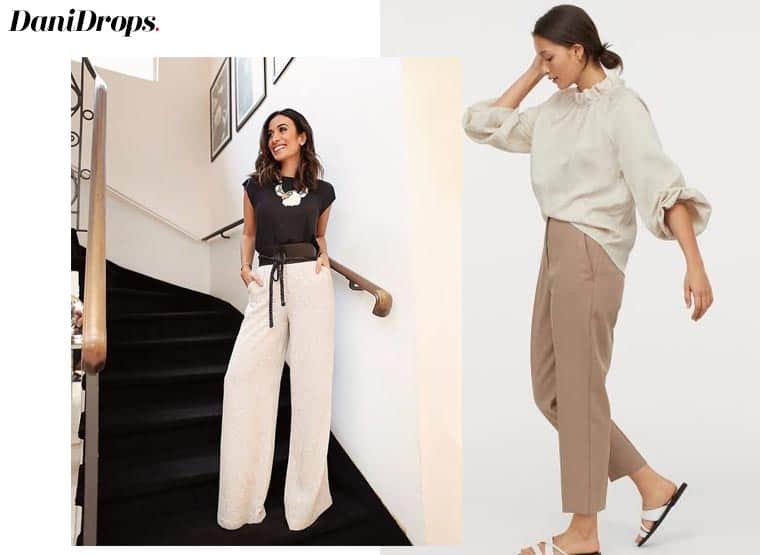 modelli di pantaloni beige