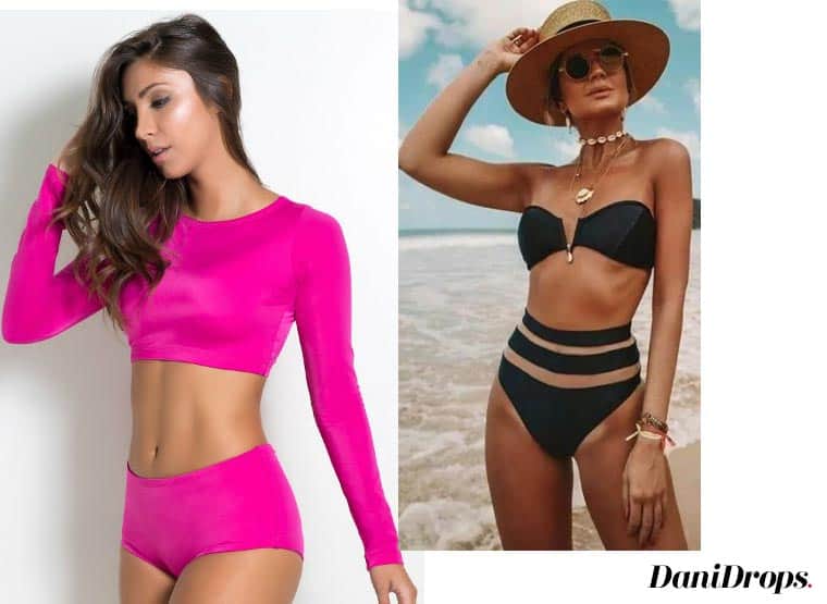 Tend�ncia de Biqu�ni Hot Pants (Cintura Alta)