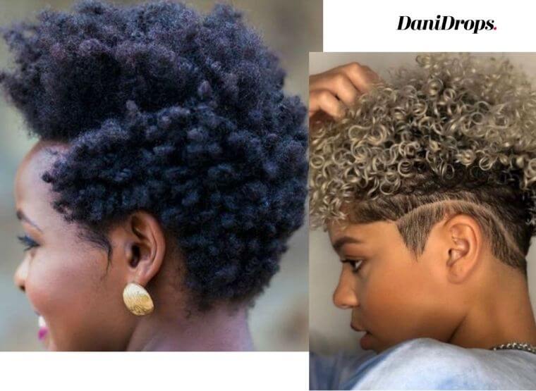 curly hair tapered hair