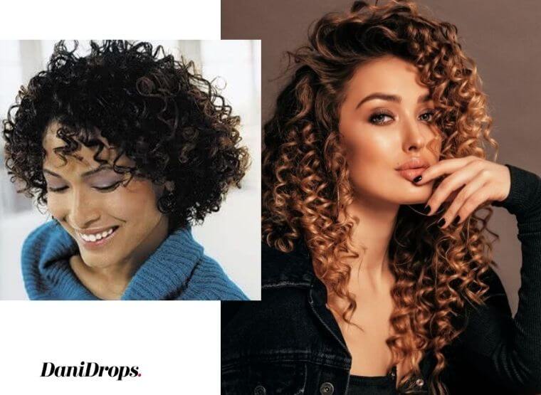 curly hair asymmetrical ends