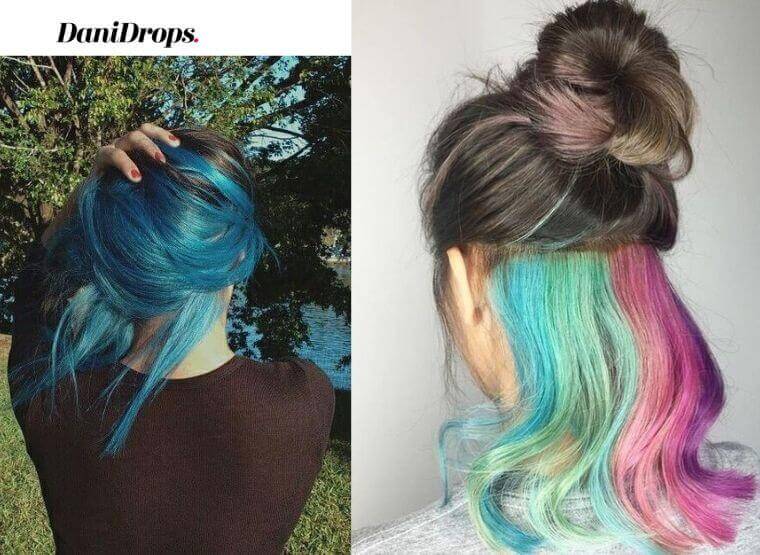trend of colored hair with streaks at the nape - Colored Hair Trend 2022: What are the Fashion Trends, Tips and 54 Inspirations of Colored Hair