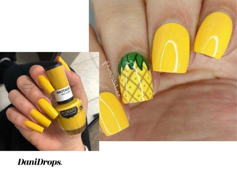 Yellow nail color