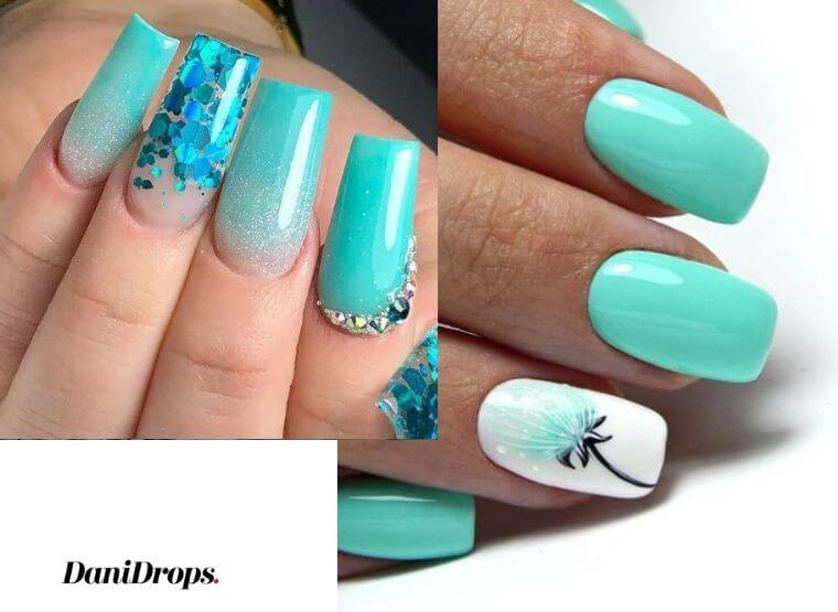 nail color turquoise