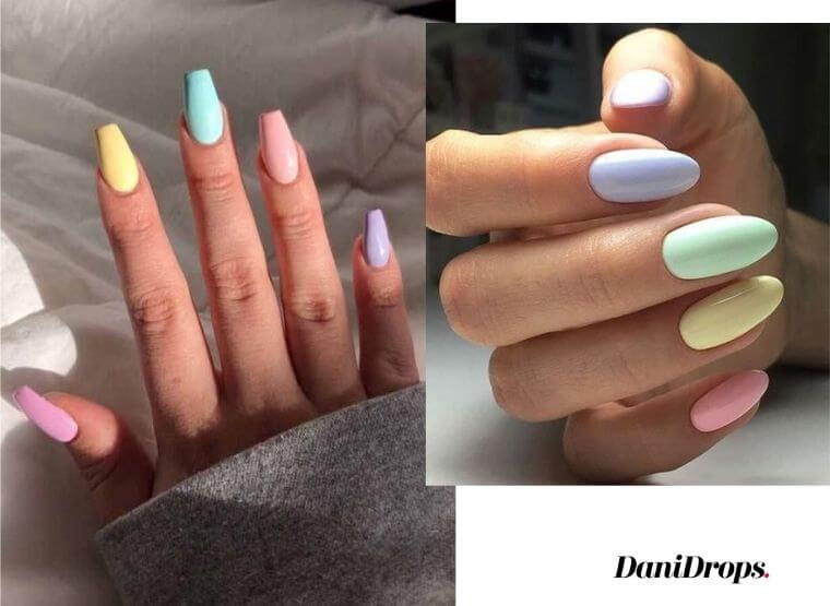 pastel nail color trend