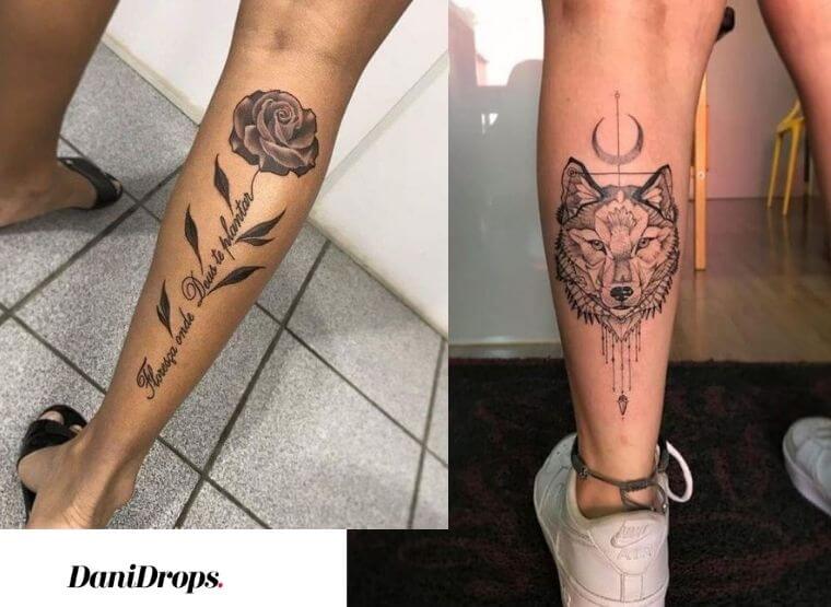 Tatuagem na Batata da perna
