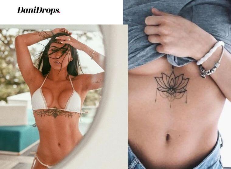 Tatuaje debajo de los senos