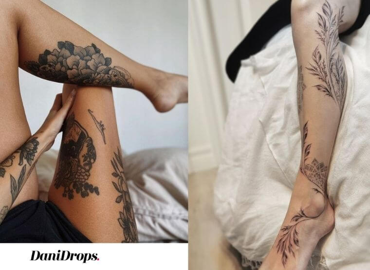 tatuaje de pierna