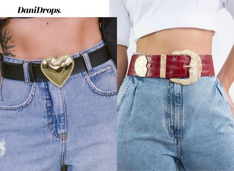 Belts with big buckle