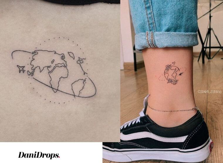 Tatuagem para quem gosta de viajar