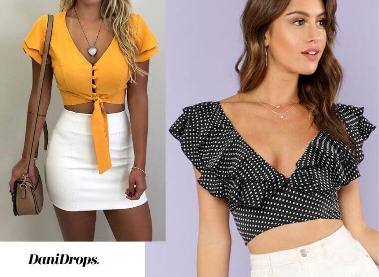 Cropped blouses