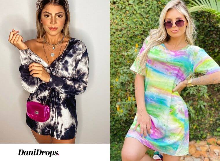 Chemise Tie Dye - 2022 Tie Dye Look Trends – See more than 60 Tie Dye print clothing designs for inspiration