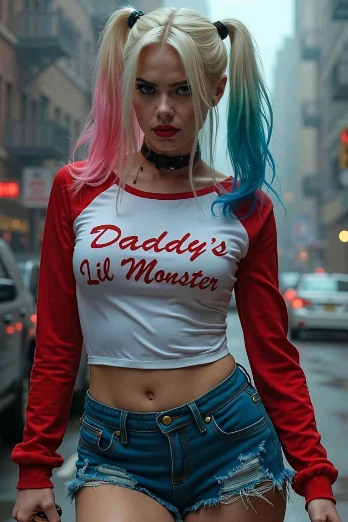 Costume di Halloween di Harley Quinn Costume di Halloween di Harley Quinn