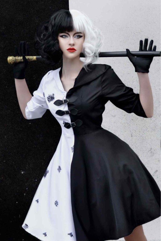 Il costume di Halloween di Crudelia Il costume di Halloween di Crudelia