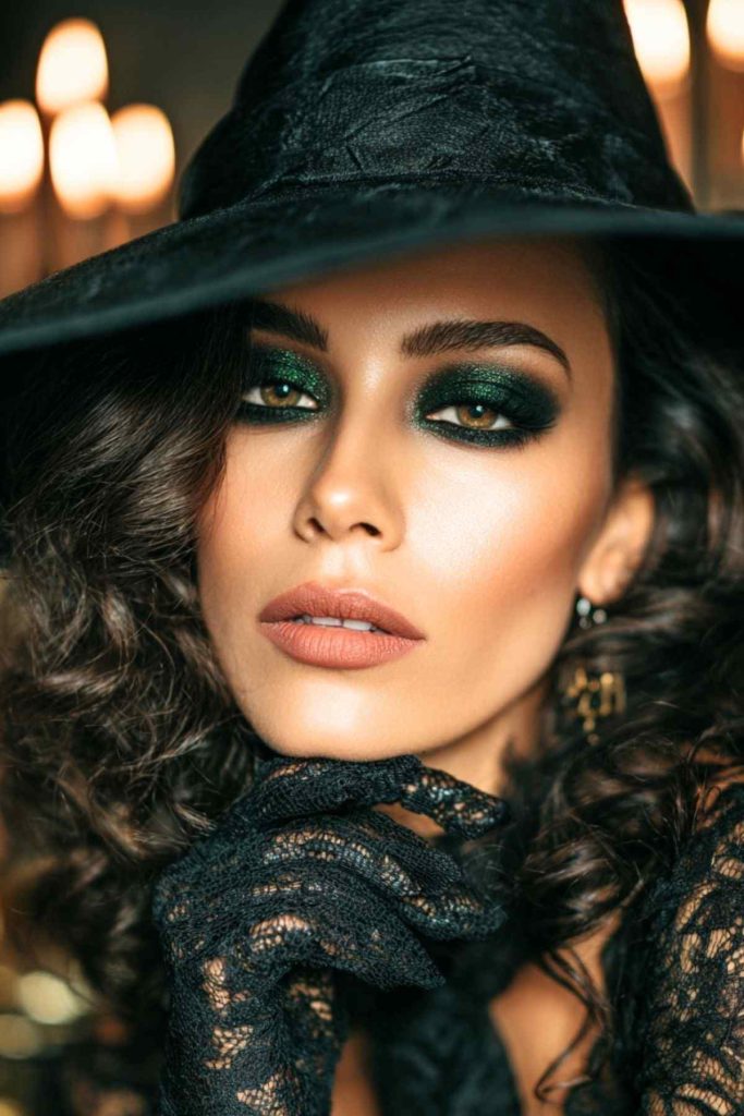 Trucco classico da strega per Halloween Trucco classico da strega per Halloween