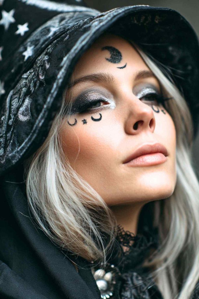 Trucco da strega notturna per Halloween Trucco da strega notturna per Halloween