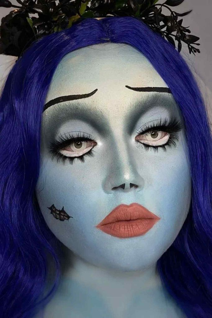 Crediti per il trucco di Halloween della sposa cadavere @makeupbycaitlinv Trucco di Halloween per la sposa cadavere