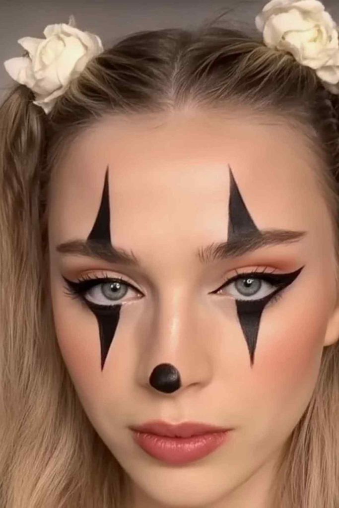 Trucco da clown chic per Halloween Trucco da clown chic per Halloween