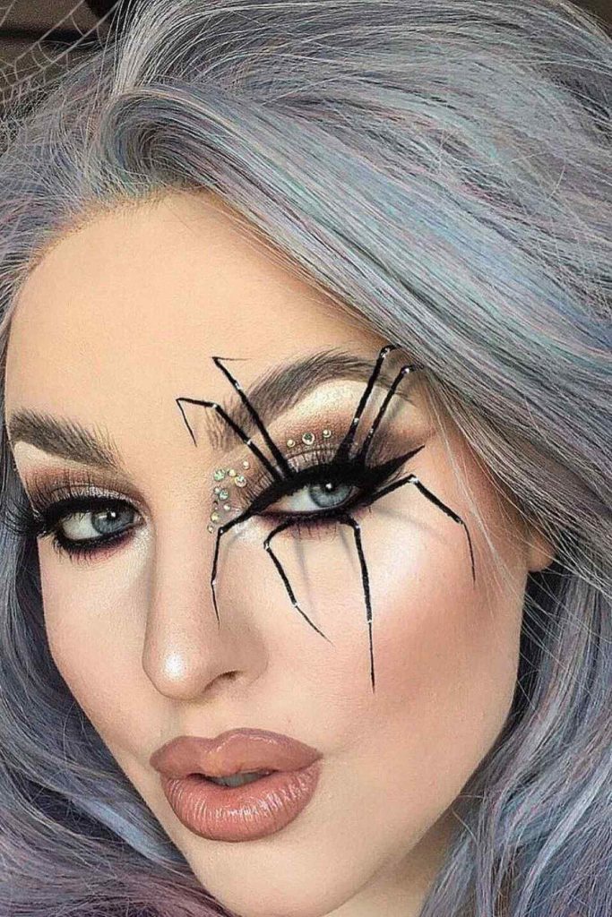 Crediti per il trucco di Halloween da ragno @katiifirecat Trucco di Halloween da ragno