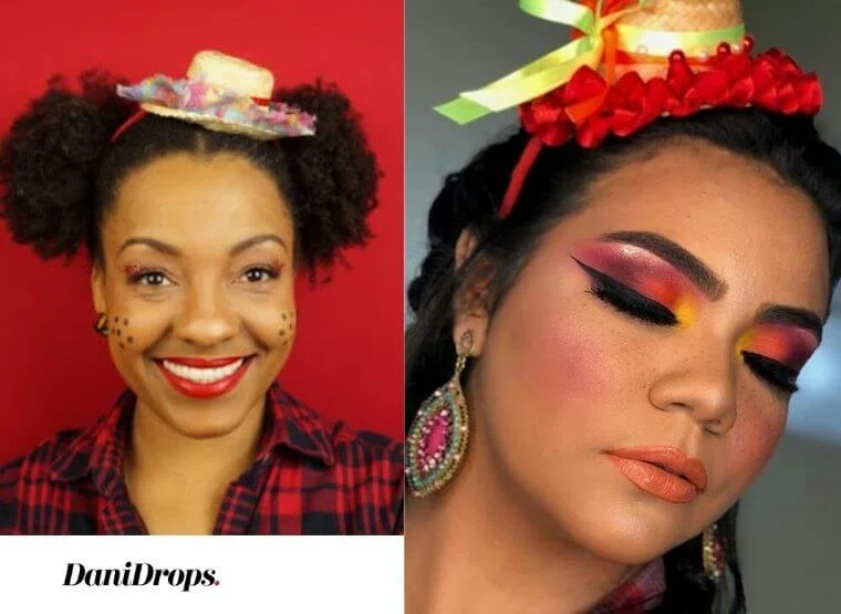 Maquiagem para Festa Junina para Pele Negra
