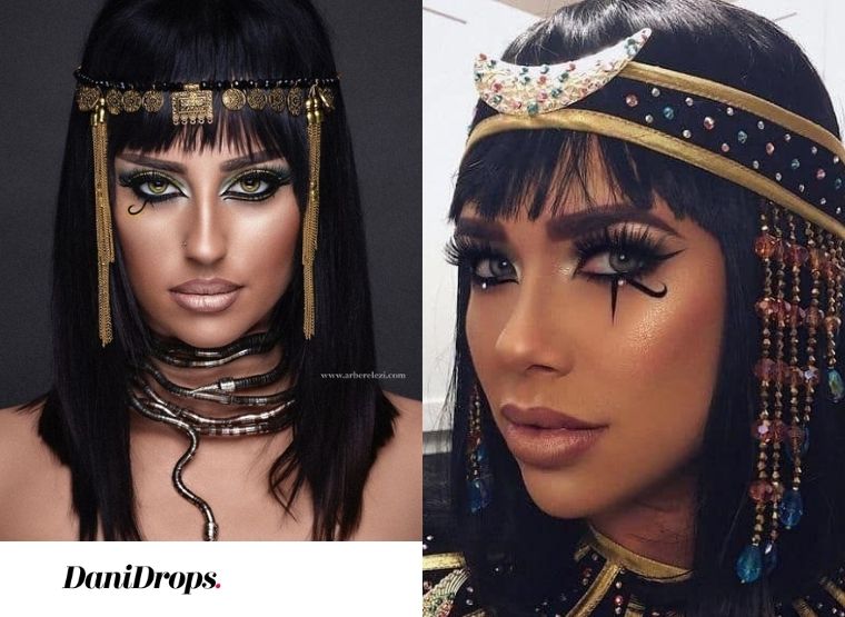 Maquiagem para o Halloween de Cleópatra
