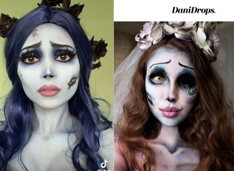 Maquiagem para o Halloween de Noiva Cadáver