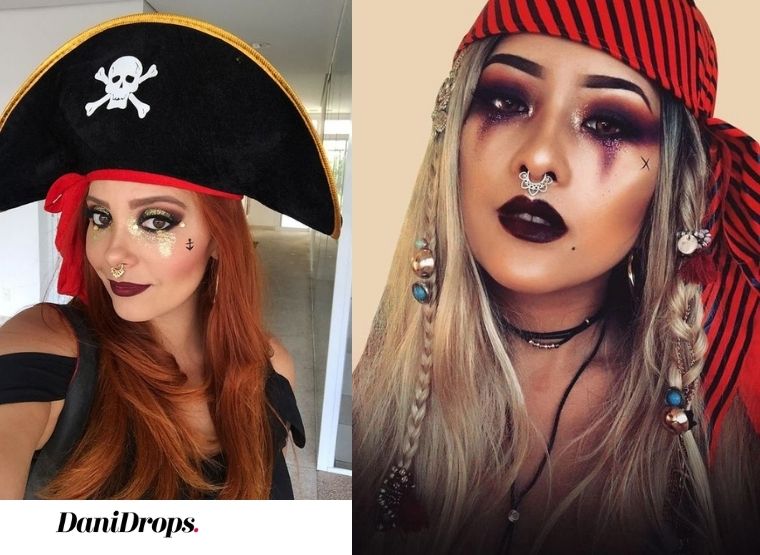 Maquiagem para o Halloween de Pirata