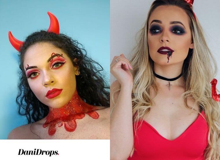 Maquiagem para o Halloween de Diabinha