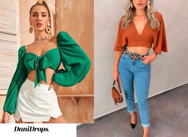 Cropped blouses