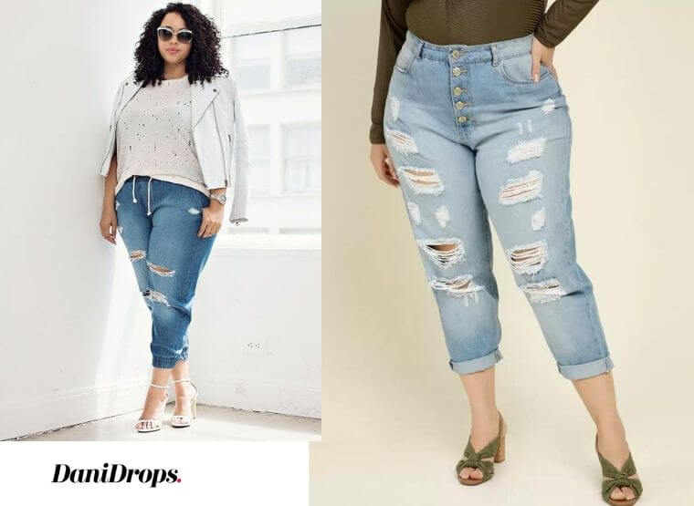 Calça Jeans Destroyed Plus Size