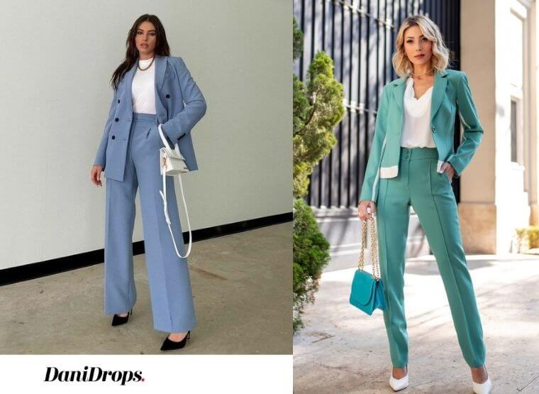 Executive looks in pastel shades