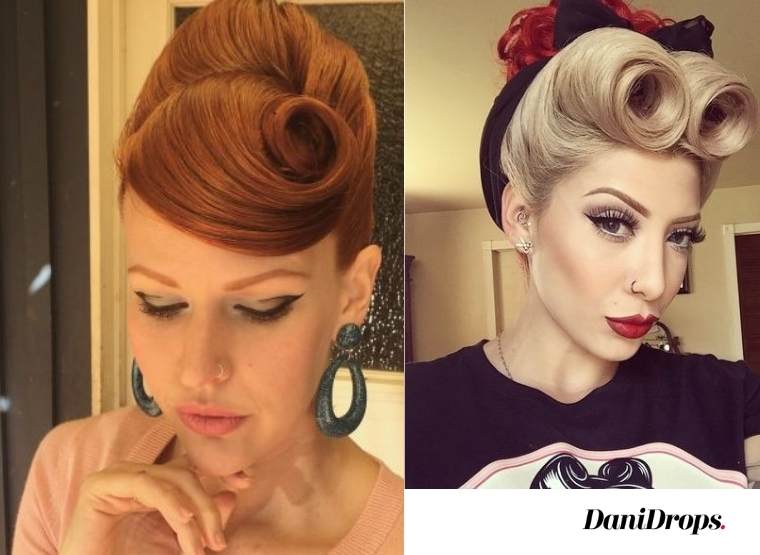 Hairstyle for Vintage Curly Hair