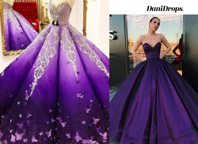 Purple Debutante Dress