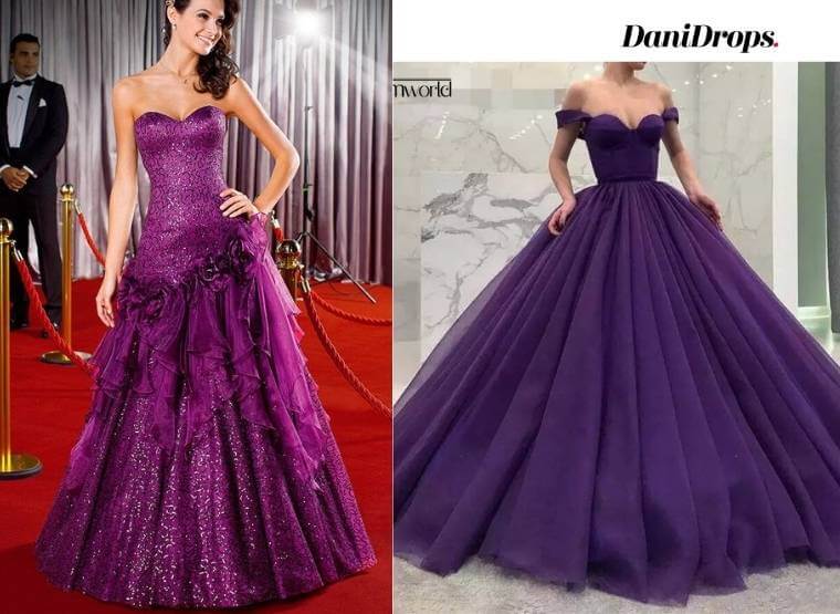Purple Debutante Dress