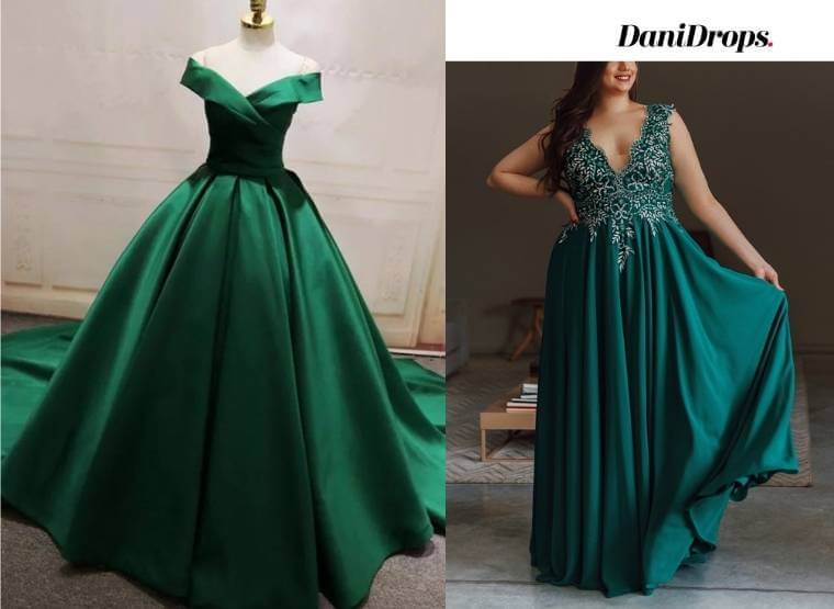 Vestido de Debutante Verde