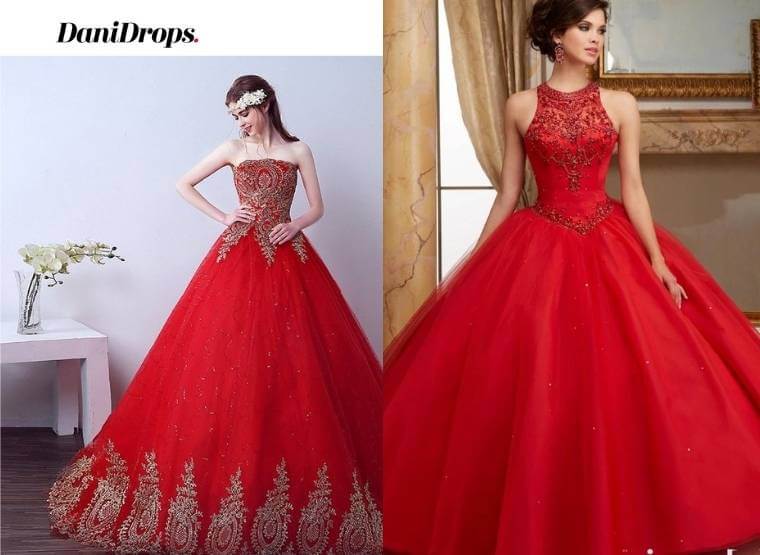 Red Debutante Dress