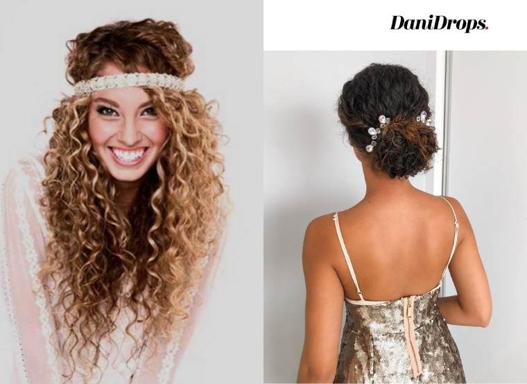 Hairstyle for Curly Hair New Year