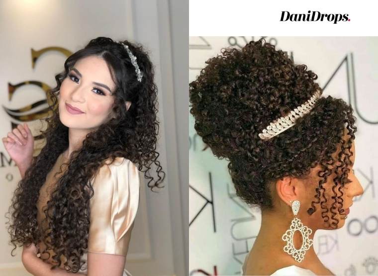 Hairstyle for Curly Hair Graduation
