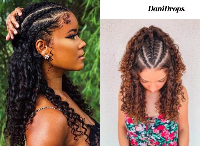 tendencia Hairstyle for Curly Hair with Lock - Hairstyle Trend for Curly Hair 2022. See more than 140 Hairstyles for Curly Hair inspirations