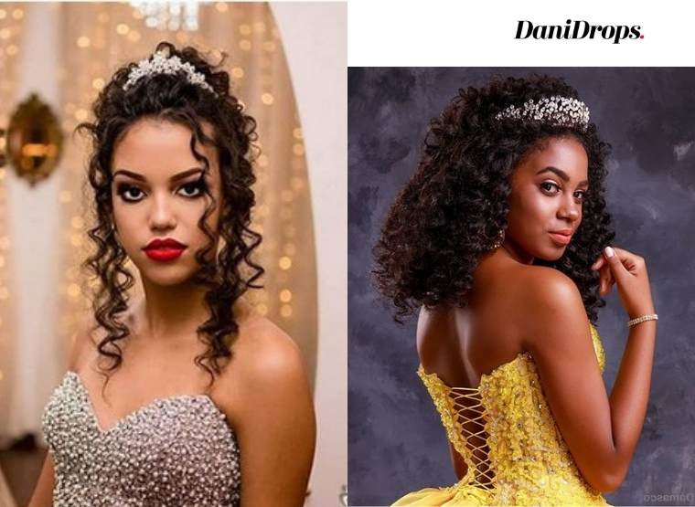 Hairstyle for Debutante Curly Hair