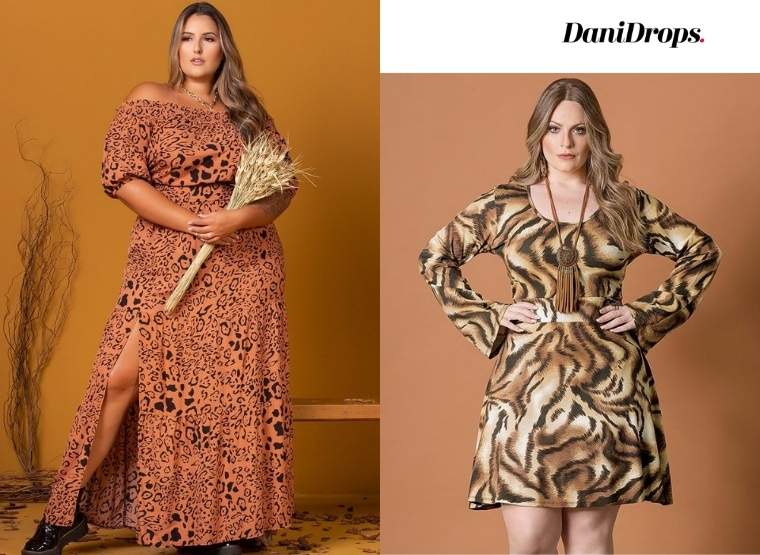 Animal Print Plus Size Dress