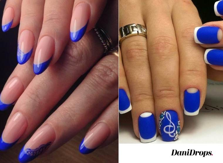 Nails decorated with francesinha