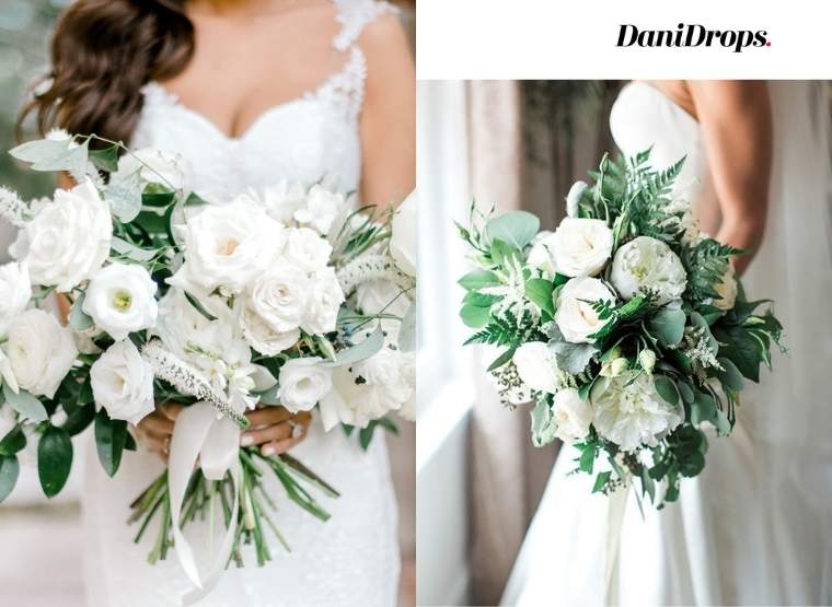 Buquê de noiva com Flores Brancas