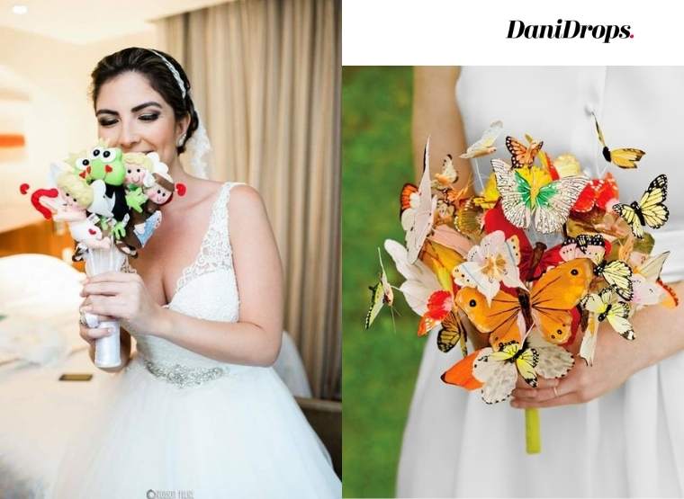 creative bridal bouquet