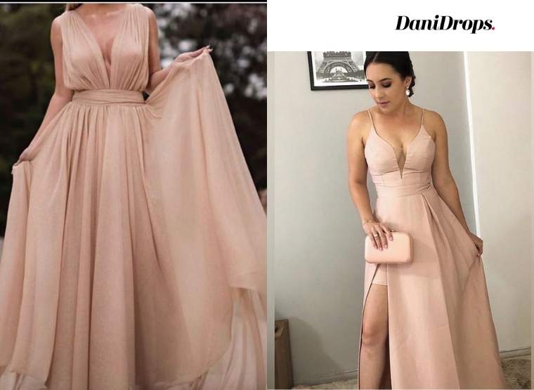 Nude Party Dress