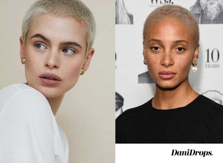 9. "Blue Buzz Cut for Women: Breaking Gender Norms with Hair" - wide 8