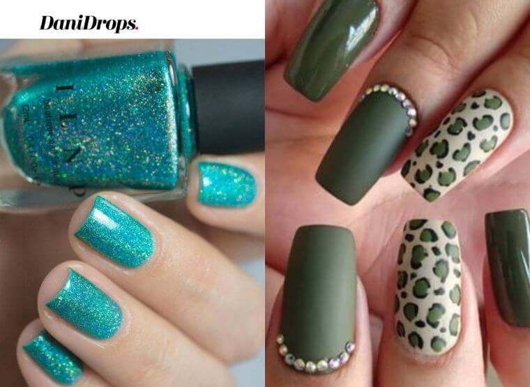 Green Decorated Nails 2022 - Mira 61 modelos de este color de esmalte de  uñas que las celebrities están usando este verano