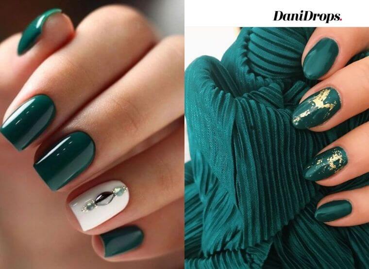 Oblongo Triatleta rock Green Decorated Nails 2022 - Mira 61 modelos de este color de esmalte de  uñas que las celebrities están usando este verano