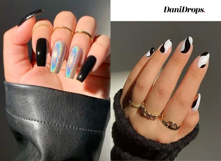 Uñas decoradas en negro: vea más de 130 tendencias de inspiración en uñas  decoradas en negro